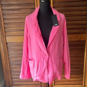 LINE The Label Filippa Cotton Gauze Blazer